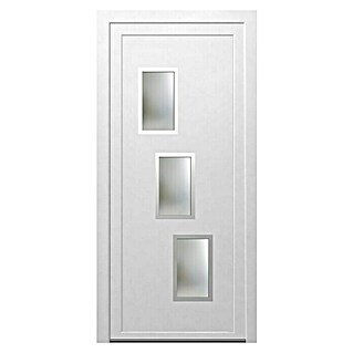 PVC ulazna vrata KF15 Rab (DIN graničnik: Desno, D x Š x V: 70 x 1.100 x 2.100 mm, Bijele boje)