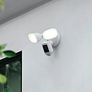 Ring Überwachungskamera Floodlight Cam Wired Pro (Weiß, 1.920 x 1.080 Pixel (Full HD))