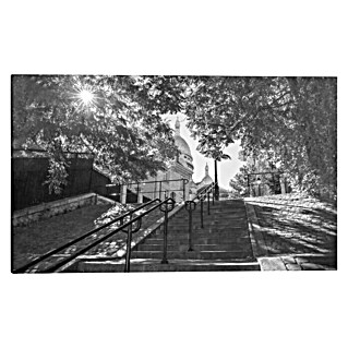Leinwandbild (Sacre Coeur Stairs, B x H: 118 x 70 cm)