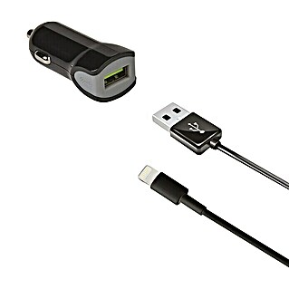 Celly USB-autolader MFI 2.4A (Zwart)