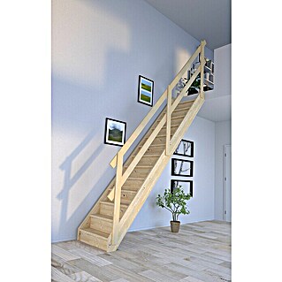 Garten & Heimwerken Baumarkt Innenausbau Treppen Stahltreppe 9 Stufen-Breite 100cm 