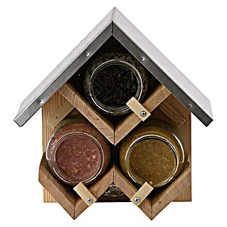 Esschert Design Drvena kućica za hranjenje ptica Best for Birds (D x Š x V: 13,3 x 24,3 x 24,7 cm)