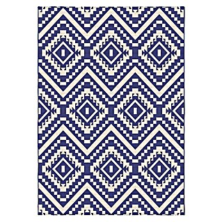Outdoor-Teppich Monza (Blau/Weiß, 230 x 160 cm, 100 % Polypropylen)