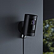 Ring Überwachungskamera Stick Up Cam Wired (1.920 x 1.080 Pixel (Full HD), Schwarz, Netzanschluss, 2 Wege Kommunikation)