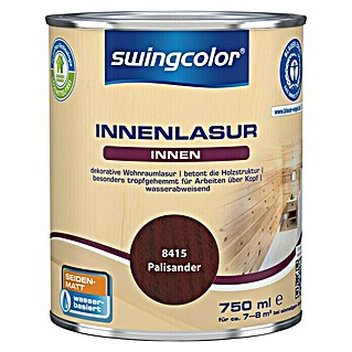 swingcolor Holzlasur Innenlasur (Palisander, 750 ml, Seidenmatt)