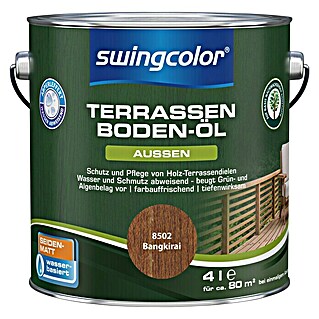 swingcolor Holzöl Terrassenboden-Öl (Bangkirai, 4 l, Seidenmatt)