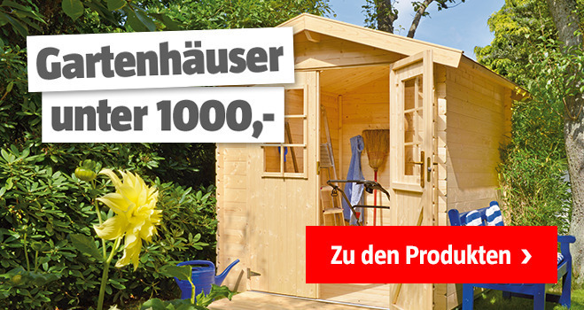 Gartenhäuser unter 1000 Euro 