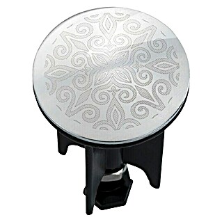 Wenko Dekorativni čep za umivaonik Mandala (lasersko graviranje, Promjer: 3,9 cm)