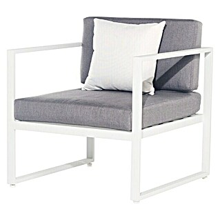 Sensum Lounge stolica Skepparholmen (Bijelo-sive boje, D x Š x V: 75 x 73 x 66 cm)