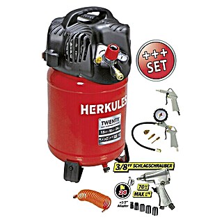 Herkules Kompressor-Set Twenty + Kit (1,1 kW, 10 bar, 3.400 U/min)
