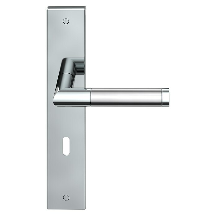 Diamond Doors Creative Zimmertürgarnitur Louisiana (Türstärke: 40 - 45 mm, Buntbart BB, Edelstahl, L-Form)