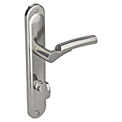 Diamond Doors WC-Türgarnitur Venus (Nickel, Satiniert, Türstärke: 40 - 45 mm, Langschild)