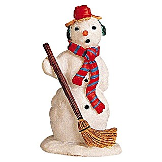 Dekofigur Mister Snowman (L x B x H: 3,8 x 4 x 6,5 cm, Bunt, Polyresin)