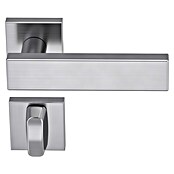 Diamond Doors WC-Türgarnitur Lancaster (Türstärke: 40 - 45 mm, Schlitzkopf/Olive SK/OL, Edelstahl matt)