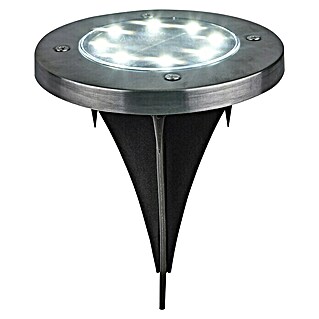 BAUHAUS Solarleuchten-Set (4 Stk., LED, Leuchtdauer: 6 h - 8 h, Silber)