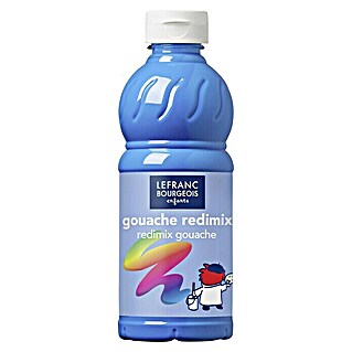 Lefranc & Bourgeois Gouachefarbe Redimix (Fluo Blau, 500 ml, Flasche)