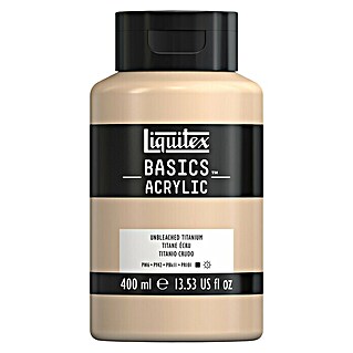 Liquitex Basics Acrylfarbe (Ungebleichtes Titan, 400 ml, Flasche)