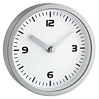 Okrugli zidni sat (Srebrne boje, Promjer: 16 cm)