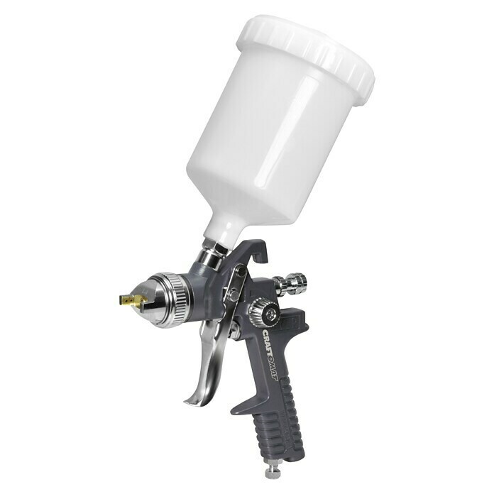 Craftomat Kit Line Farbspritzpistole (Betriebsdruck: 3 - 4 bar, Luftverbrauch: 180 l/min, Fassungsvermögen Farbsprühpistole: 0,6 l)