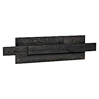 Holzpaneel Tavola (Kiefer, Carbon, 780 x 180 mm, Stärke: 12 mm - 20 mm, 4 Paneele)