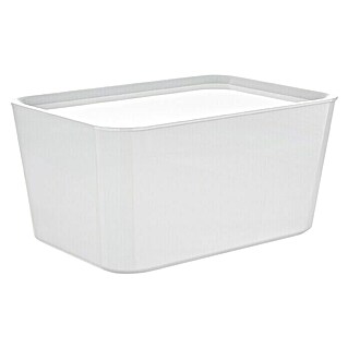 Regalux Aufbewahrungsbox R-Box (L x B x H: 24 x 13 x 8 cm, Kunststoff, Weiß)