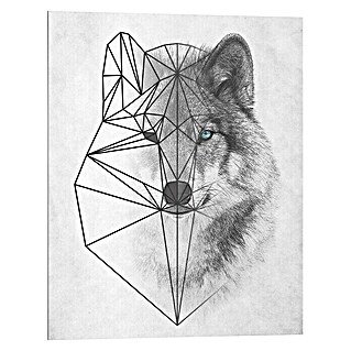 Decopanel (Polygonic Wolf, B x H: 40 x 50 cm)