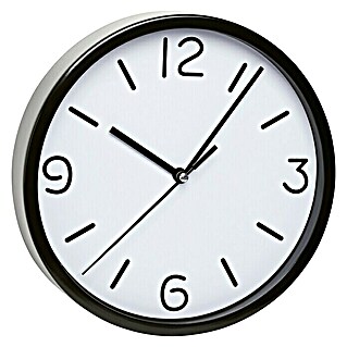 TFA Dostmann Okrugli zidni sat (Crne boje, Promjer: 20 cm)
