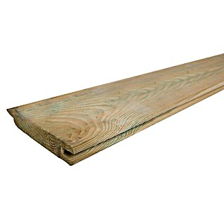 Forest-Style Traviesa de madera Lisa (200 cm x 12 cm x 22 mm, Pino)