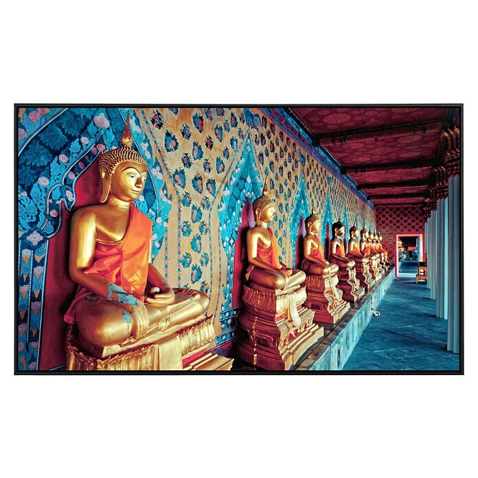 Papermoon Infrarot-Bildheizkörper Goldene Statuen Buddhas 