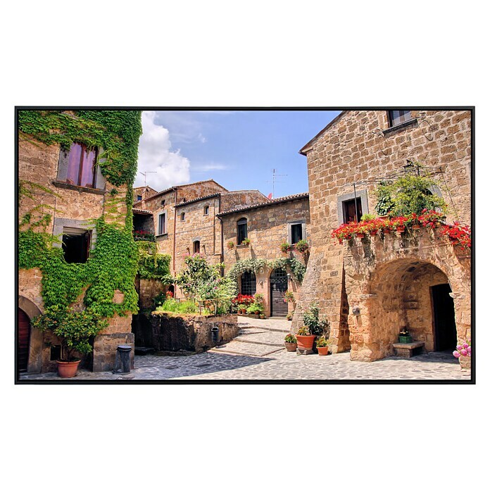 Papermoon Infrarot-Bildheizkörper Italienisches altes Dorf 