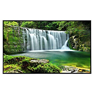 Papermoon Infrarot-Bildheizkörper Emerald Lake Wasserfälle (120 x 60 cm, 750 W)