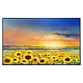 Papermoon Infrarot-Bildheizkörper Sonnenblumen malen (120 x 60 cm, 900 W)