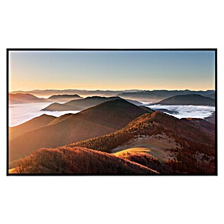 Papermoon Infrarot-Bildheizkörper Berg Sonnenuntergang (60 x 60 cm, 350 W)