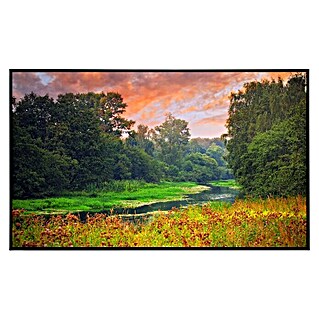 Papermoon Infrarot-Bildheizkörper Sunset River (100 x 60 cm, 600 W)