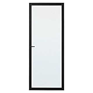 Solid Elements Binnendeur SE 7005 blank glas (93 x 231,5 cm, Draairichting: Links, Zwart, Opdek)