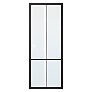 Solid Elements Binnendeur SE 7055 blank glas (88 x 211,5 cm, Draairichting: Links, Zwart, Opdek)