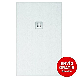 Torvisco Plato de ducha Extraflat (L x An: 80 x 110 cm, Resina sintética, Blanco)