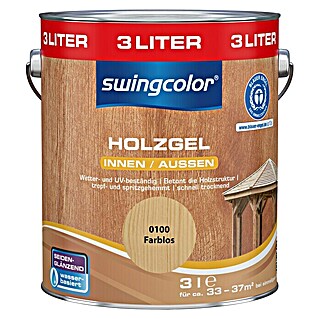 swingcolor Holzgel (Farblos, Seidenglänzend, 3 l, Wasserbasiert)