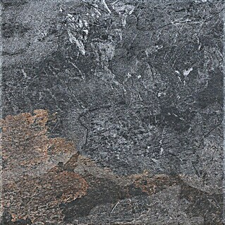 Pavimento porcelánico Vulcan (45 x 45 cm, Grafito, Rústico)