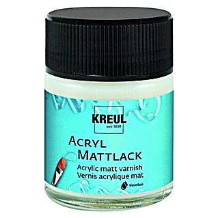 KREUL Künstler-Acryllack Mattlack (Transparent, 50 ml, Wasserbasis)