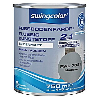 swingcolor 2in1 Flüssigkunststoff RAL 7031 (Blaugrau, 750 ml, Seidenmatt)