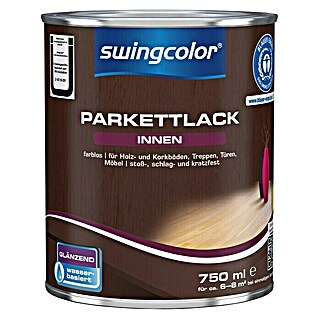 swingcolor Parkettlack (Farblos, Glänzend, 750 ml, Wasserbasiert)