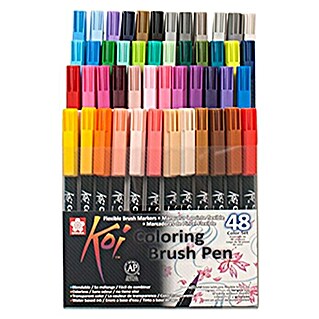 Talens Set de rotuladores Koi Color Brush (48 ud., Multicolor)