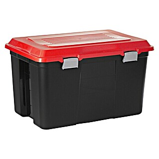 Aufbewahrungsbox (L x B x H: 71,5 x 47 x 41,7 cm, Kunststoff, Schwarz)