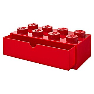Lego Schubladenbox (L x B x H: 50 x 25 x 18 cm, Rot, Anzahl Schubladen: 1 Stk.)