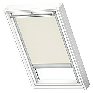 Velux Estor para ventana de techo DKL M04 1085S (Color: Beige, Color riel: Aluminio, Manual)