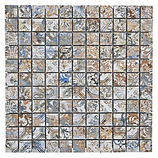 Mosaikfliese Quadrat Curtain 25 Strong Colour Mix CV 25MSC (29,5 x 29,5 cm, Beige/Braun, Matt)