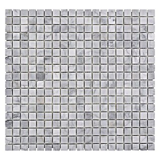 Mosaikfliese Quadrat MOS 15/2000 (32,2 x 30,5 cm, Weiß, Matt)