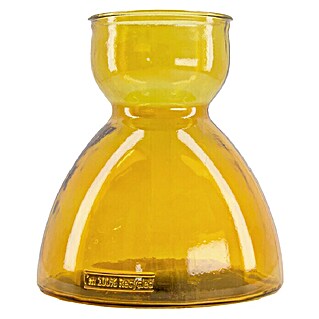 Glasvase Recyceltes Glas (Ø x H: 21,5 x 23 cm, Orange)