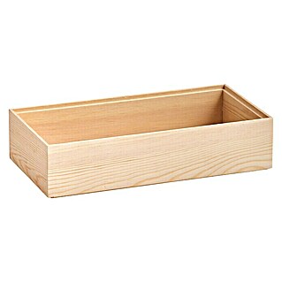Zeller Aufbewahrungsbox (L x B x H: 30 x 15 x 7 cm, Holz, Braun)